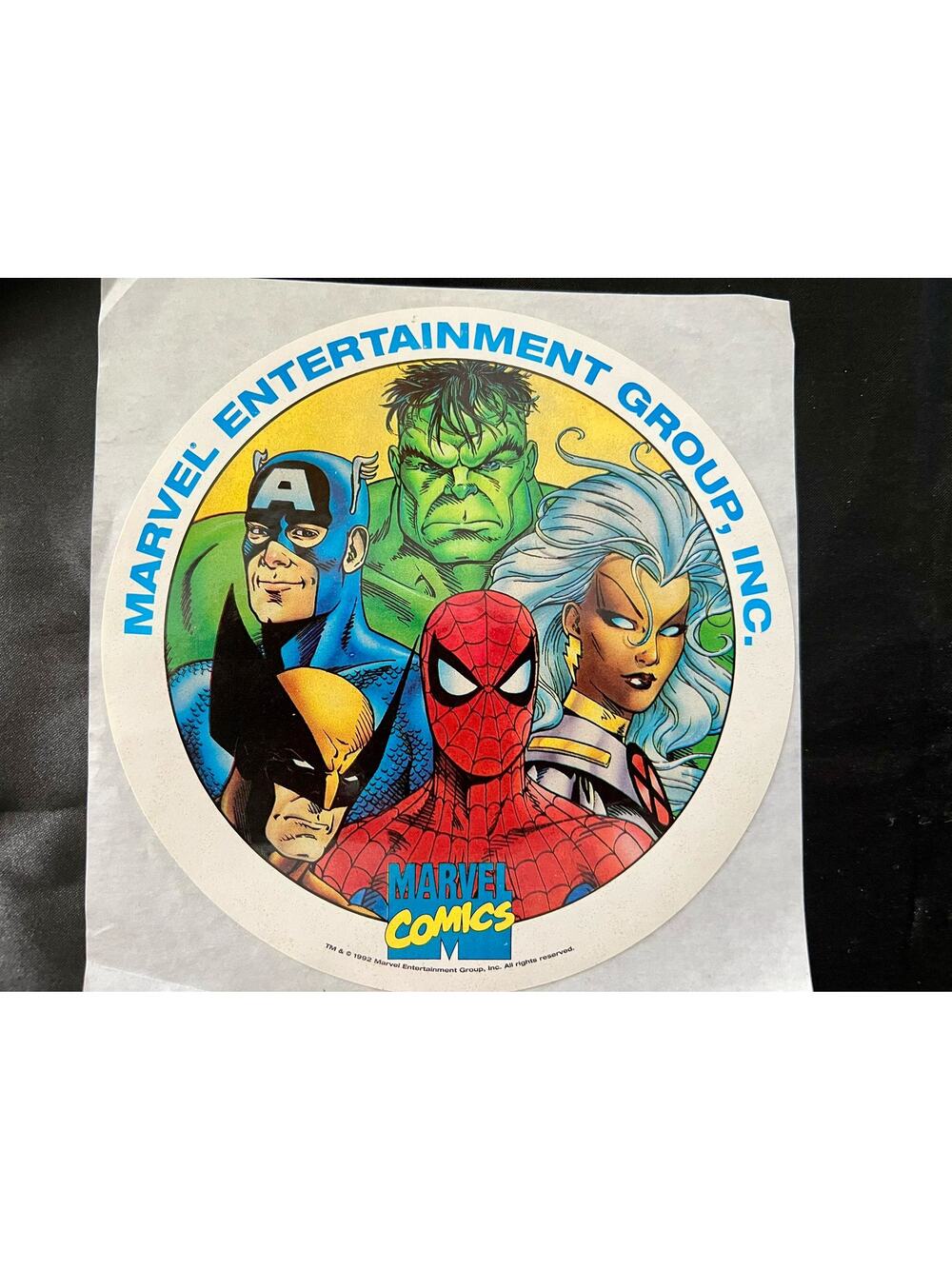 VINTAGE SUPER RARE 33 YEARS OLD MARVEL PROMO STICKER! Amazing MINT condition!